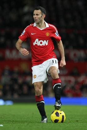 Football - Premier League - Manchester United vs. Stoke City Ryan Giggs of Manchester United at Old Trafford