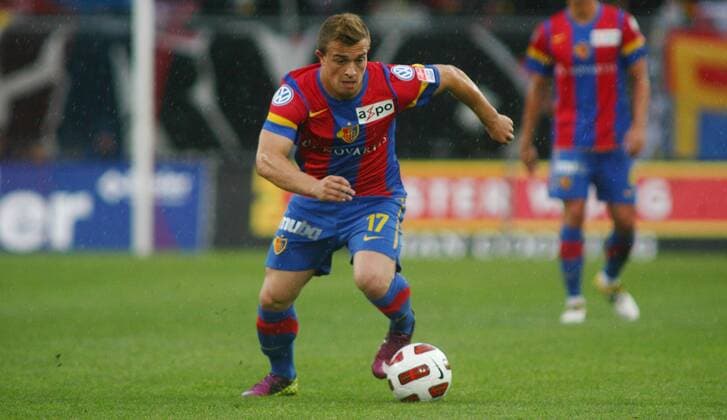 15.05.2011 St Jakob Park Basel Herren Fussball Super League FC Basel - FC Thun 5:1 Xherdan Shaqiri (FC Basel) ; Einzelbild , Aktion