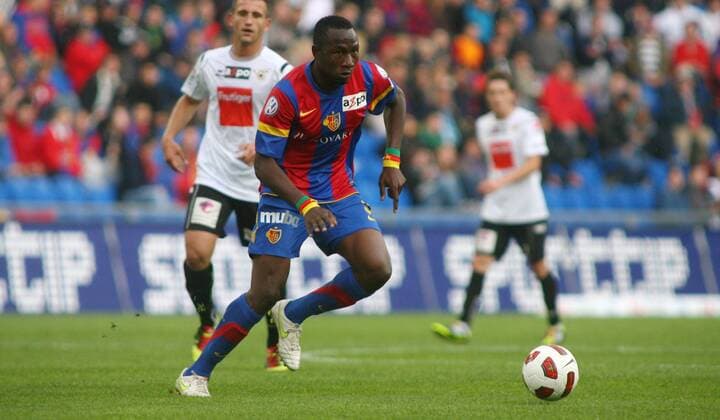 15.05.2011 St Jakob Park Basel Herren Fussball Super League FC Basel - FC Thun 5:1 Jacques Zoua (FC Basel) ; Einzelbild , Aktion