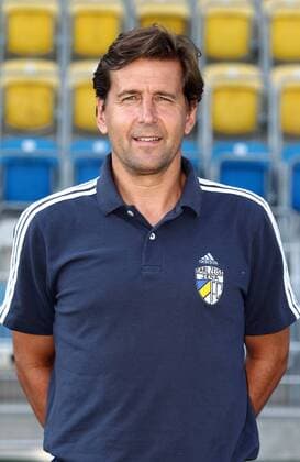 Jena, Ernst-Abbe-Sportfeld, 11.07.2011, Fussball, 3. Liga, Saison 2011-2012 , FC Carl-Zeiss Jena, Offizieller Mannschaftsfototermin ( , ). , Im Bild: Cheftrainer Heiko Weber. ,
