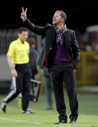 FUSSBALL - UEFA CL Quali, Videoton vs Sturm SZEKESFEHERVAR,UNGARN,20.JUL.11 - FUSSBALL - UEFA Champions League, Qualifikation, Videoton FC vs SK Sturm Graz. Bild zeigt Trainer Franco Foda (Sturm).