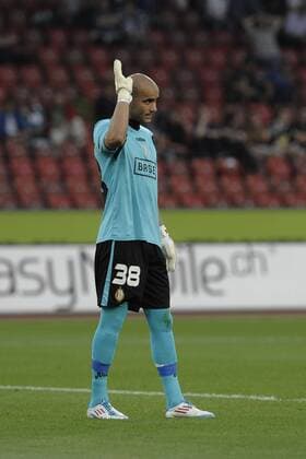 Sinan BOLAT (Torwart Goalie Standard Lüttich) freut sich über den gehaltenen Elfmeter UEFA Champions League, Qualifikation, 03.08.2011, FC Zürich vs. Standard Lüttich, Zürich, Schweiz