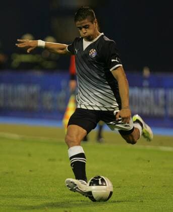 Zagreb, 03.08.2011., 3rd qualifying round, UEFA Champions League quali, NK Dinamo Zagreb (black) - HJK Helsinki (white) 1:0 - Luis Ibanez (Dinamo-3)