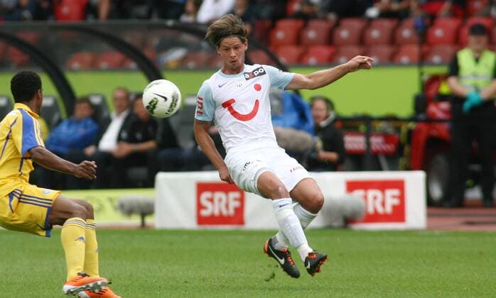 07.08 .2011 Letzigrund Zürich , Herren Fussball Super League FC Zürich - Grasshopper Club Zürich 6:0 Dusan Djuric (FC Zürich)