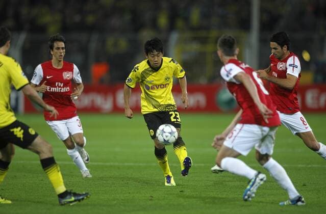 Borussia Dortmund (BVB) - Arsenal FC London, Shinji Kagawa Borussia Dortmund