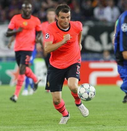 14.09 .2011 Basel , St Jakob Park Fussball UEFA Champions League Gruppenphase FC Basel - Otelul Galati (ROM) 2:1 Alexander Frei (FC Basel) Einzelbild , Aktion