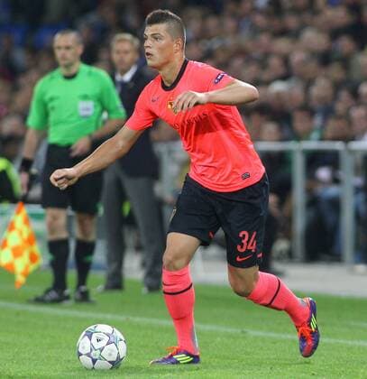 14.09 .2011 Basel , St Jakob Park Fussball UEFA Champions League Gruppenphase FC Basel - Otelul Galati (ROM) 2:1 Granit Xhaka (FC Basel) Einzelbild , Aktion