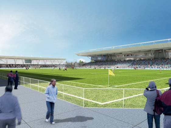 Manchester City Football Club has today submitted a planning application following a 6 week period of public consultation with local residents, crowds and other interested parties, for a proposed youth development and first team Academy in the Openshaw West area of East Manchester. The Arena will provide big-match experience for young City players Etihad Stadium EDITORIAL USE ONLY. No use with unauthorised audio, video, data, fixture lists, club league logos or live services. Online in-match use limited to 120 images, no video emulation. No use in betting, games or single club league player publications. o0 Sportstätte Stadion Totale Computergrafik Grafik Modell Computermodell