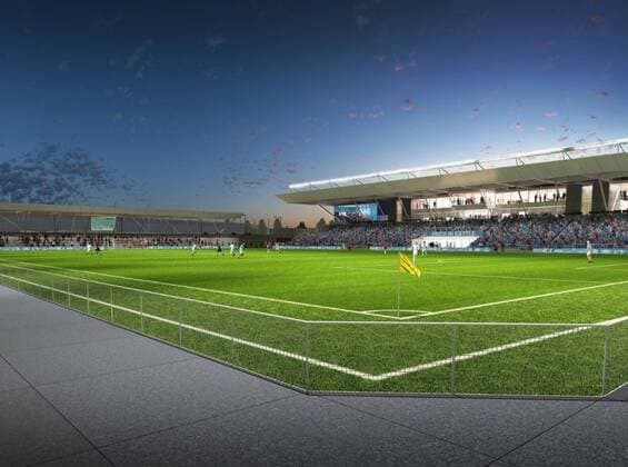 Manchester City Football Club has today submitted a planning application following a 6 week period of public consultation with local residents, crowds and other interested parties, for a proposed youth development and first team Academy in the Openshaw West area of East Manchester. Up to ten community events per year will take place at the Arena EDITORIAL USE ONLY. No use with unauthorised audio, video, data, fixture lists, club league logos or live services. Online in-match use limited to 120 images, no video emulation. No use in betting, games or single club league player publications. o0 Sportstätte Stadion Totale Computergrafik Grafik Modell Computermodell