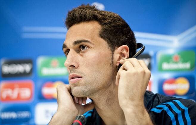 Alvaro Arbeloa, player of Real Madrid CF, speaks to the media in a press conference before theUEFA Champions League match between his team - Valdebebas, Madrid, 26 09 2011