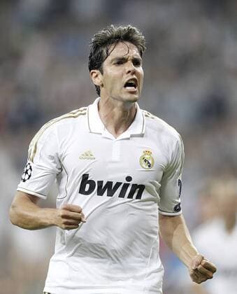 Real Madrid s Kaka celebrates during UEFA Champions League, Real CF Madrid - AFC Ajax Amsterdam ---- (201109275077)