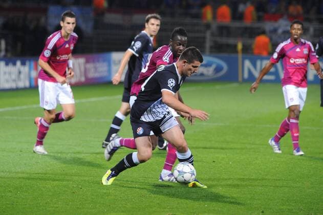 Aly Cissokho (Lyon), Fatos Beqiraj (Dinamo Zagreb), Olympique Lyon - Dinamo Zagreb xFredericChambertx