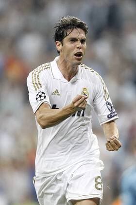 Real Madrid s Kaka celebrates during UEFA Champions League, Real CF Madrid - AFC Ajax Amsterdam ---- (201109275068)