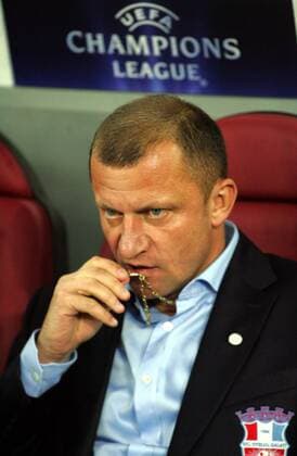 27.09.2011 Bucharest(Romania) FC Otelul Galati-SL Benfica Champions League Group C men s football Dorinel Munteanu FC Otelul Galati coach :