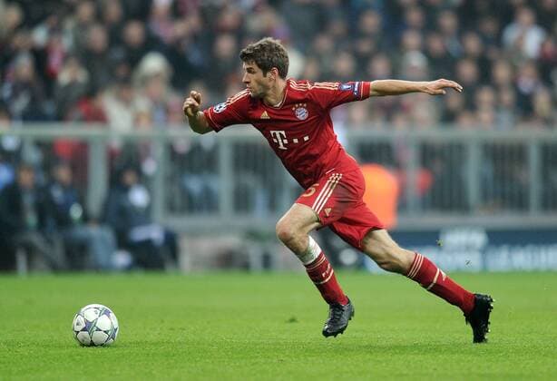 FUSSBALL CHAMPIONS LEAGUE SAISON 2011 2012 02.11.2011 FC Bayern München - SSC Neapel Thomas Müller (FC Bayern München)