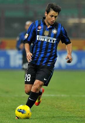 Mauro ZARATE (Inter) Milano 19 11 2011 Stadio Giuseppe Meazza Serie A 2011 2012 Football Calcio Inter Vs Cagliari allexsabba