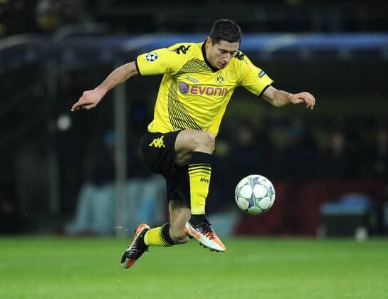 06-12-2011, Fussball, Saison 2011-2012, UEFA Champions League, Vorrunde, 6. Spieltag, Borussia Dortmund - Olympique Marseille 2-3 Robert Lewandowski (Borussia Dortmund)