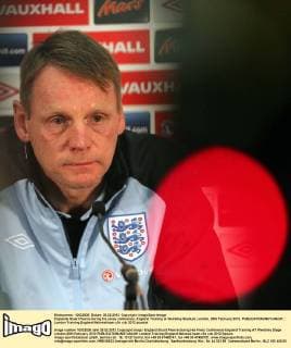 Englands Stuart Pearce during his press conference..England Training at Wembley Stadium, London. 28th February 2012. EDITORIAL USE ONLY. No use with unauthorised audio, video, data, fixture lists, club league logos or live services. Online in-match use limited to 120 images, no video emulation. No use in betting, games or single club league player publications.