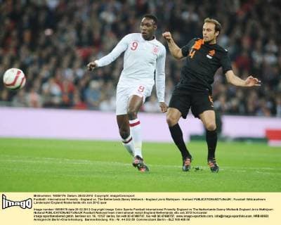 Football - International Friendly - England vs. The Netherlands Danny Welbeck - England Joris Mathijsen - Holland