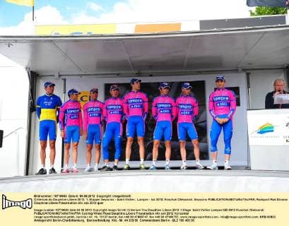 Criterium du Dauphine Libere 2012, 1. Etappe: Seyssins - Saint Vallier; Lampre - Isd 2012, Kvachuk Oleksandr, Seyssins