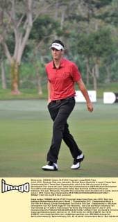 July 4, 2012 - Pasuruan, East Java, Indonesia - Michael Moore (Australia) in round 1 Taman Dayu Championship 2012..Taman Dayu Championship, which is the fifth of a record 12 Asian Development Tour events this year..Taman Dayu Championship is US$75,000 Asian Development Tour (ADT) event staged at the panoramic Taman Dayu Golf Club and Resort, Pasuruan, Indonesia..This year, followed by 114 golfer from around the world. Diveided into 4 rounds, start at July 4-7, 2012. Taman Dayu Championship 2012 - ZUMAp11