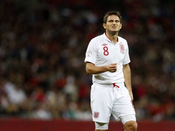 England s Frank Lampard looks on dejected..Football - World Cup 2014 Qualifying - England v Ukraine - Wembley Stadium - 11 9 12 EDITORIAL USE ONLY. No use with unauthorised audio, video, data, fixture lists, club league logos or live services. Online in-match use limited to 120 images, no video emulation. No use in betting, games or single club league player publications.
