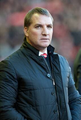 PROPAGANDA20121201 Football - soccer: Barclays Premier League, Liverpool FC - Southampton FC, Liverpool s manager Brendan Rodgers before the Premiership match against Southampton at Anfield. (Hinweis: Verwendung nur in Deutschland, Österreich oder Schweiz - only Germany, Austria and Switzerland) xHOCHxZWEIx xPropagandax