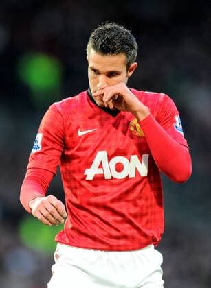 Robin van Persie of Manchester United- Barclays Premier League - Manchester Utd vs Sunderland - Old Trafford Stadium - Manchester - 15 12 12 - Picture Simon Bellis Sportimage EDITORIAL USE ONLY. No use with unauthorised audio, video, data, fixture lists, club league logos or live services. Online in-match use limited to 120 images, no video emulation. No use in betting, games or single club league player publications.