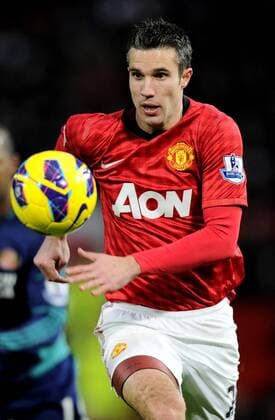 Robin van Persie of Manchester United - Barclays Premier League - Manchester Utd vs Sunderland - Old Trafford Stadium - Manchester - 15 12 12 - Picture Simon Bellis Sportimage EDITORIAL USE ONLY. No use with unauthorised audio, video, data, fixture lists, club league logos or live services. Online in-match use limited to 120 images, no video emulation. No use in betting, games or single club league player publications.