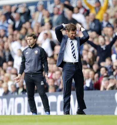 Tottenham s Andre Villas-Boas in action..- Barclays Premier League - Tottenham vs Southampton - White Hart Lane - London - 4th May 2013 - Pic David Klein Sportimage EDITORIAL USE ONLY. No use with unauthorised audio, video, data, fixture lists, club league logos or live services. Online in-match use limited to 120 images, no video emulation. No use in betting, games or single club league player publications.