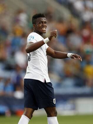 England s Wilfred Zaha looks on dejected - England U21 vs Norway U21 - UEFA U21 Championship 2013 - Ha Moshava Stadium - Petah Tikva - Israel - 08 06 2013 - Pic David Klein Sportimage EDITORIAL USE ONLY. No use with unauthorised audio, video, data, fixture lists, club league logos or live services. Online in-match use limited to 120 images, no video emulation. No use in betting, games or single club league player publications.