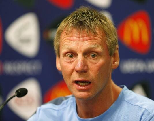 England s Stuart Pearce during his press conference England U21 Training - UEFA U21 Championship 2013 - Teddy Stadium - Jerusalem - Israel - 10 06 2013 - Pic David Klein Sportimage EDITORIAL USE ONLY. No use with unauthorised audio, video, data, fixture lists, club league logos or live services. Online in-match use limited to 120 images, no video emulation. No use in betting, games or single club league player publications.