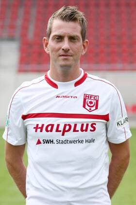 Halle (Saale), 05.07.2013, Fußball, 3. Liga, Saison 2013 2014 , HALLESCHER FC, (Mannschaftsfoto, Einzelfoto, Portrait). , Anton Müller Mueller. ,