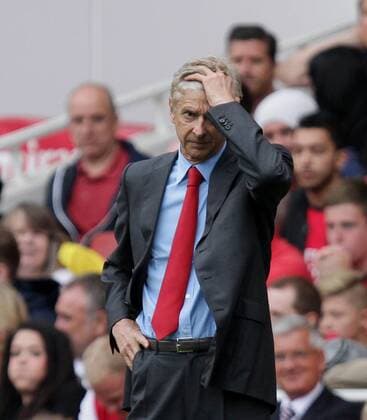 Arsenal FC London v Aston Villa . . London, UK . . 17.08.2013 Arsene Wenger, Arsenal manager.