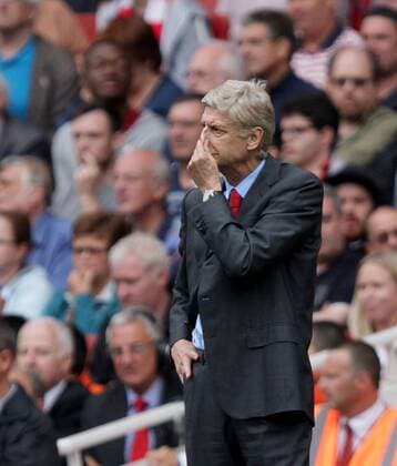 Arsenal FC London v Aston Villa . . London, UK . . 17.08.2013 Arsene Wenger, Arsenal manager.