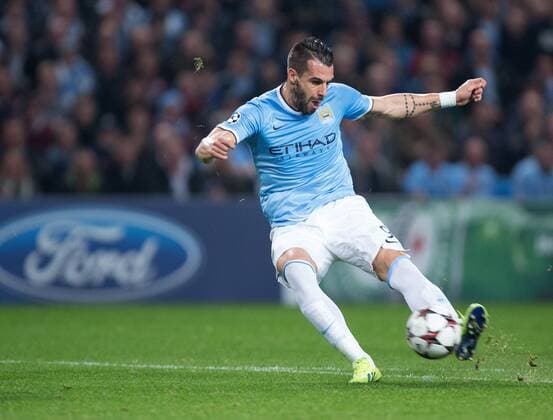 Alvaro Negredo of Manchester City scores a consolation goal - Manchester City vs. FC Bayern Munich - UEFA Champion s League - Etihad Stadium - Manchester - 02 19 2013 Pic Philip Oldham Sportimage EDITORIAL USE ONLY. No use with unauthorised audio, video, data, fixture lists, club league logos or live services. Online in-match use limited to 120 images, no video emulation. No use in betting, games or single club league player publications.