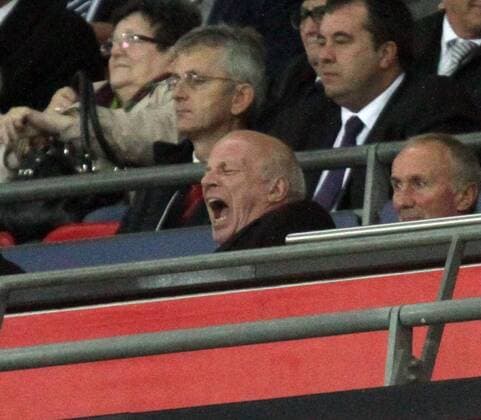 England v Montenegro - World Cup Qualifier . . Wembley, London, UK . . 11.10.2013 FA Chairman Greg Dyke during the game.