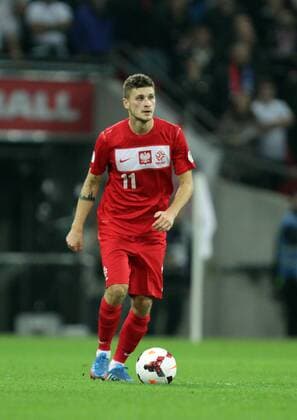 England v Poland - World Cup Qualifier . . Wembley, London, UK . . 15.10.2013 Mateusz Klich, Poland.