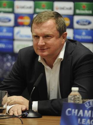 FC Viktoria Plzen coach Pavel Vrba speaks during press conference on November 4, 2013 in Pilsen, Czech Republic ahead of the 4th round Group D Champions League match FC Viktoria Plzen vs FC Bayern Munich. (CTKxPhoto PetrxEret) CTKPhotoP201311040681201 ert 2