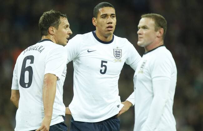 Chris SMALLING, England 5 Phil JAGIELKA, England 6 Wayne ROONEY, England 10 Emotionen, enttäuscht, Enttäuschung, Frust, frustriert, Trauer ,traurig, verzweifelt, Verzweiflung ENGLAND - DEUTSCHLAND Deutsche Fussball Nationalmannschaft DFB, am 19.11.2013 in London, GBR Freundschaftsspiel