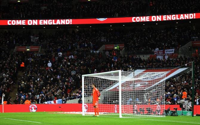 London , Fußball Länderspiel England vs. Deutschland Roman Weidenfelder ( GER )