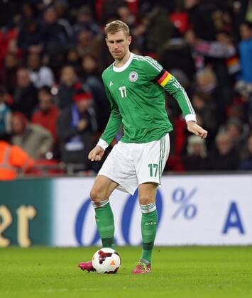 19.11.2013, xovx, Fussball Freundschaftsspiel England - Deutschland, Per Mertesacker (Deutschland), Freisteller.