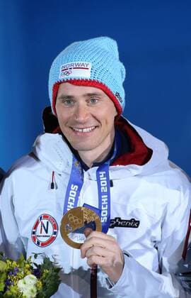 Sotschi, Olympia, Olympische Winterspiele 2014, Olympic winter games, sochi, 12.02.2014, Podium, Siegerehrung, Medals Ceremony, Medals Plaza, Sotschi, Cross Country Ski Sprint Männer, Cross Country skiing mens Sprint free, Ola Vigen Hattested, Gold, Norwegen