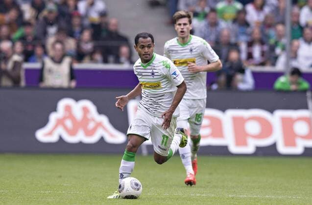 Mönchengladbach, 12.04.2014, Borussia Park Raffael (BMG) VfL Borussia Mönchengladbach - VfB Stuttgart mm