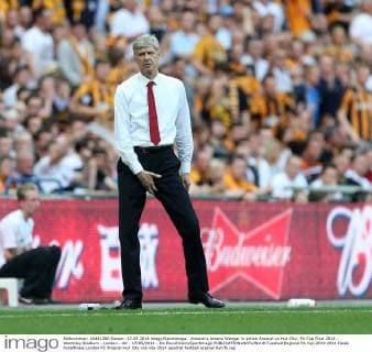 Arsenal s Arsene Wenger in action Arsenal vs Hull City- FA Cup Final 2014 - Wembley Stadium - London - UK - 17 05 2014 - Pic David Klein Sportimage EDITORIAL USE ONLY. No use with unauthorised audio, video, data, fixture lists, club league logos or live services. Online in-match use limited to 120 images, no video emulation. No use in betting, games or single club league player publications.