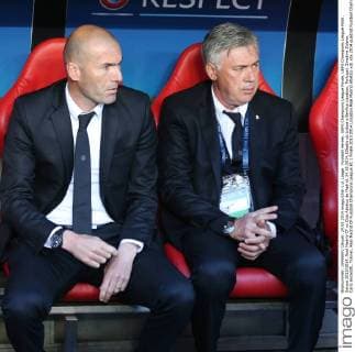 Fussball Herren, UEFA Champions League Finale, UEFA Champions League Final , Saison 2013 2014, Real Madrid CF vs Club Atletico de Madrid, 24.05.2014,EStadio do Lisboa e Benfica Lissabon, Portugal, Zinedine Zidane, Carlo Ancelotti, Trainer, Real Madrid CF