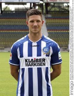 Fussball, Mannschaftsfoto, Portrait, 2. Bundesliga, Saison 2014 2015, KSC, Karsruher SC, Dennis Kempe. Karlsruhe, GER, 04.07.2014 , Fussball 2. Bundesliga 2014 2015.