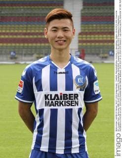 Fussball, Mannschaftsfoto, Portrait, 2. Bundesliga, Saison 2014 2015, KSC, Karsruher SC, Jungbin Park. Karlsruhe, GER, 04.07.2014 , Fussball 2. Bundesliga 2014 2015.