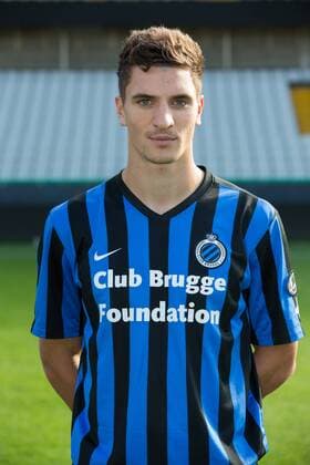 - BRUGGE, BELGIUM: Club s Thomas Meunier pictured during the photo shoot for the 2014-2015 season of Belgian first division soccer team Club Brugge KV, Thursday 25 September 2014 in Brugge. KURTxDESPLENTER 04343514