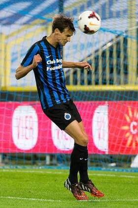- BRUGGE, BELGIUM: Club s Davy De Fauw pictured in action during a Cofidis Cup 1 16 final game between Club Brugge and Eendracht Aalst (D2), in Brugge, Wednesday 24 September 2014. KURTxDESPLENTER 04336271